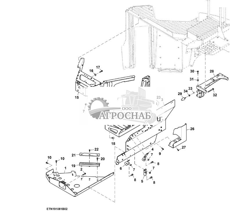 Подножка, левая платформа, двигатель T2 (22) (805560 - ) - ST930079 976.jpg